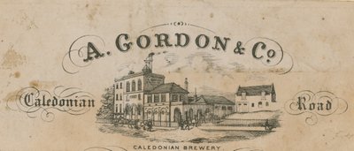 Carte de visite de A Gordon & Co - English School