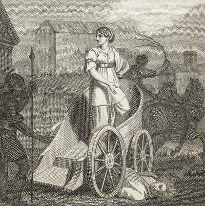 Tullie passant sur le corps de son père - English School