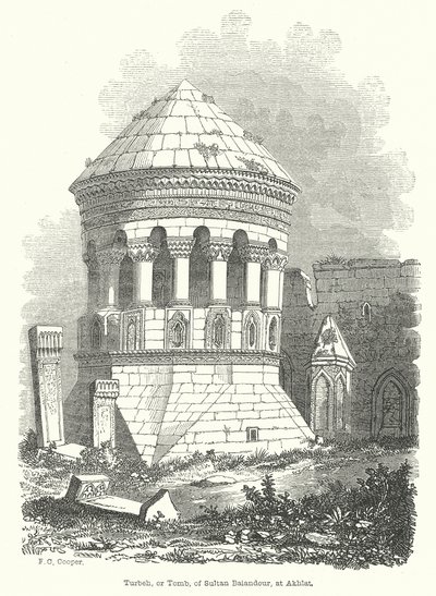 Turbeh, ou tombeau, du sultan Baiandour, à Akhlat (gravure) - English School