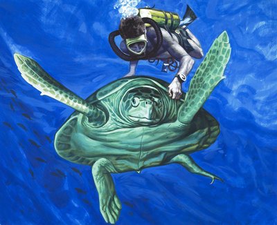 Tortue avec plongeur - English School