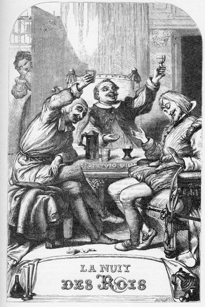 La Nuit des rois, ou ce que vous voudrez - Illustration dans "Œuvres complètes de William Shakespeare" 1866 - Les illustrations et la forme générale de cette édition sont empruntées au Shakespeare illustré de Cassell, publié à Londres - English School