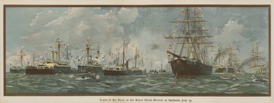 Types de la Marine à la Revue navale royale à Spithead, 23 juillet - English School