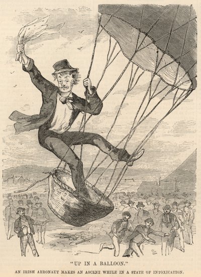 Dans un ballon; Un aéronaute irlandais fait une ascension en état d