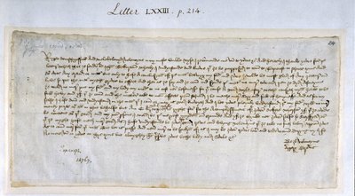 Lettre de Saint-Valentin de Margery Brews à John Paston III, février 1477 - English School