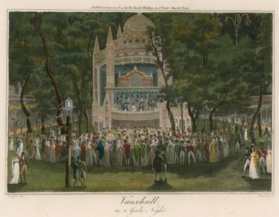 Jardins de Vauxhall, Londres, lors d
