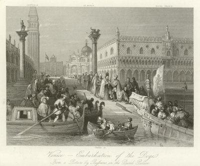 Venise - Embarquement du Doge - English School