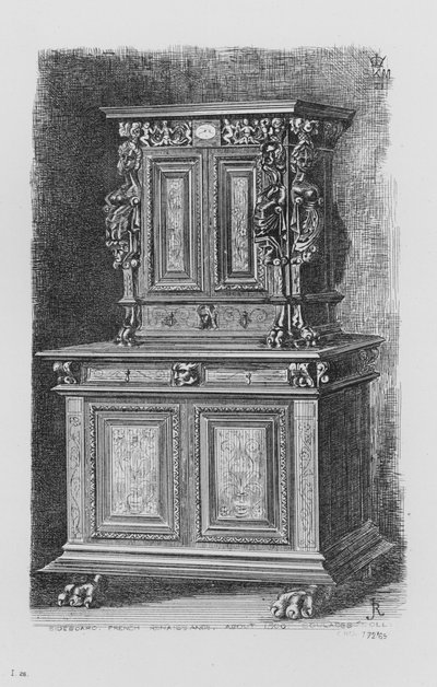 Musée Victoria et Albert : Buffet, Renaissance française, vers 1500 - English School