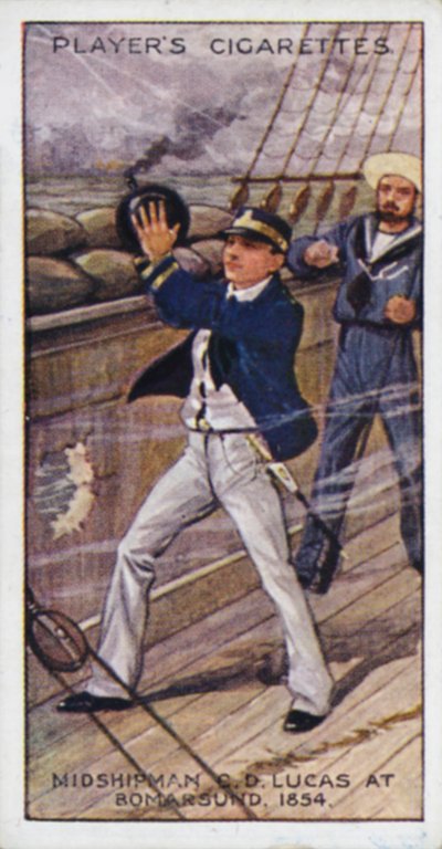 Croix de Victoria: Aspirant (plus tard Contre-Amiral) C D Lucas, RN, à Bomarsund - English School