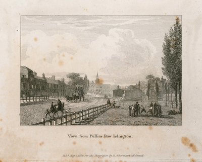 Vue depuis Pullins Row, Islington - English School