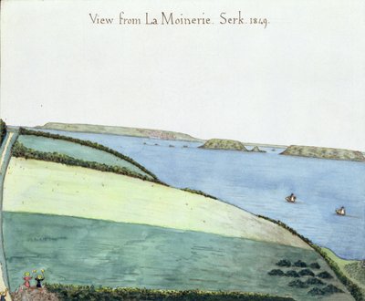 Vue de la Moinerie, Serk, 1849 - English School