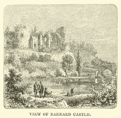 Vue du château de Barnard - English School