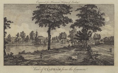Vue de Clapham depuis le Common - English School