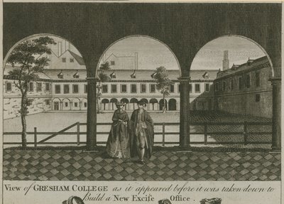 Vue du Gresham College - English School