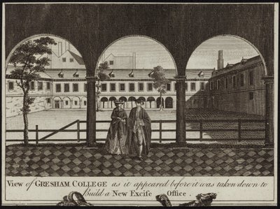 Vue du Gresham College - English School