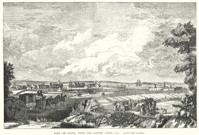 Vue de Leith, depuis Easter Road, 1751 - English School