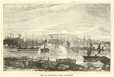 Vue de Liverpool depuis Seacombe - English School