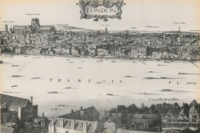 Vue de Londres par Wenceslaus Hollar, 1647 - English School