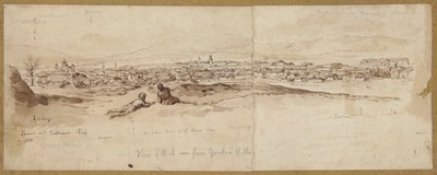 Vue de Nis depuis les collines de Goritza, Serbie - English School