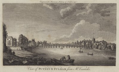 Vue de Putney et Fulham depuis chez M. Vanneck - English School