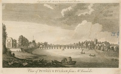 Vue de Putney et Fulham depuis la maison de M. Vanneck - English School