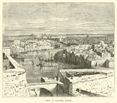Vue de La Valette, Malte - English School