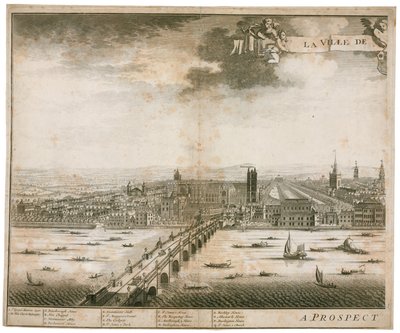 Vue de Westminster et du pont - English School