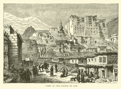 Vue du château de Leh - English School