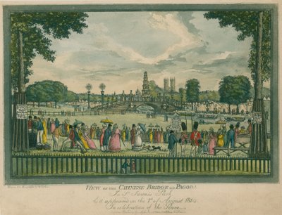 Vue du pont chinois et de la pagode à St James