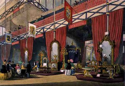 Vue de la section des meubles de la Grande Exposition de 1851, de 