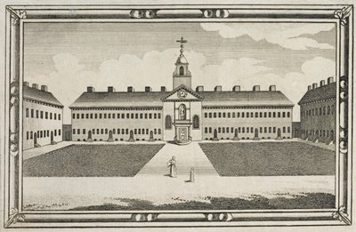 Vue des maisons de retraite de la Ironmongers Company, Kingsland Road, Hackney, vers 1820 - English School