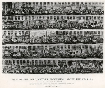 Vue de la procession du Lord Maire, vers l