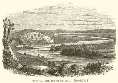 Vue sur la rivière Chebar, Ézéchiel, i, i - English School