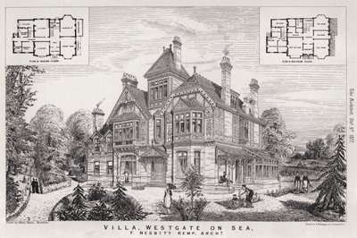 Villa, Westgate on Sea (gravure) - English School