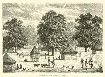 Village à Bihe, à l