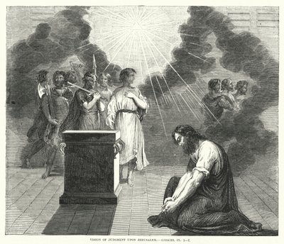 Vision du jugement sur Jérusalem, Ézéchiel IX - English School