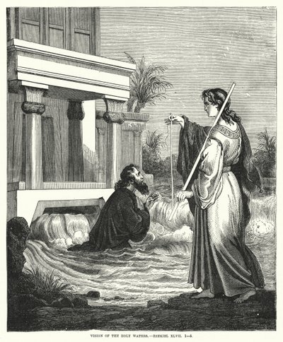 Vision des eaux saintes, Ézéchiel XLVII - English School