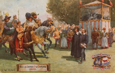 Visite de Jacques I à Oxford, 1605 - English School