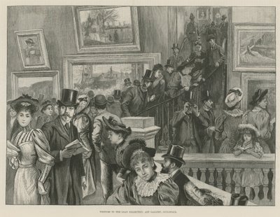 Visiteurs de la collection de prêt - English School