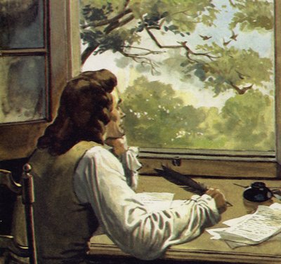 Voltaire a été banni par son père à la campagne où il a passé son temps à lire et à écrire - English School