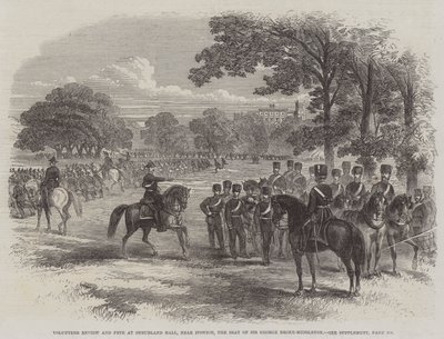 Revue et Fête des Volontaires à Shrubland Hall, près d