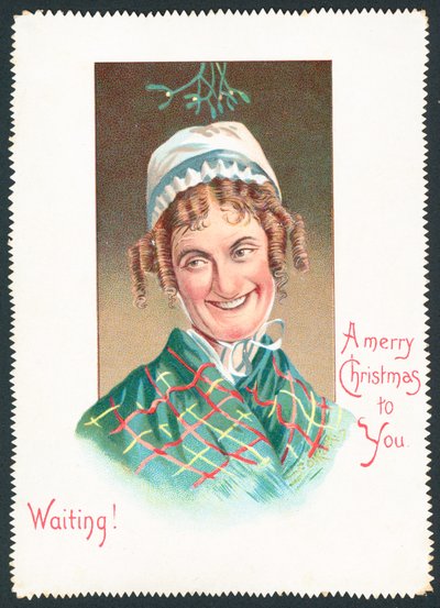 Attendre sous le gui, Carte de Noël - English School