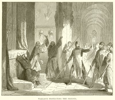 Wallace protégeant les prêtres - English School