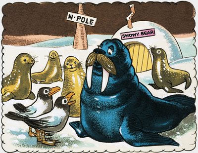 Morse et mouettes au pôle Nord - English School