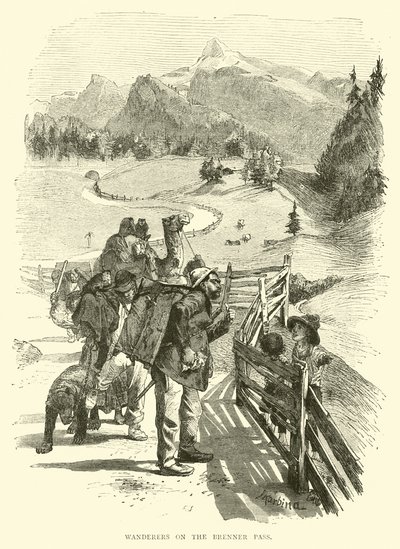 Voyageurs sur le col du Brenner - English School