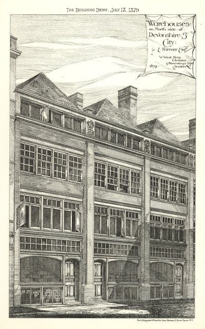 Entrepôts du côté nord de Devonshire Street - English School