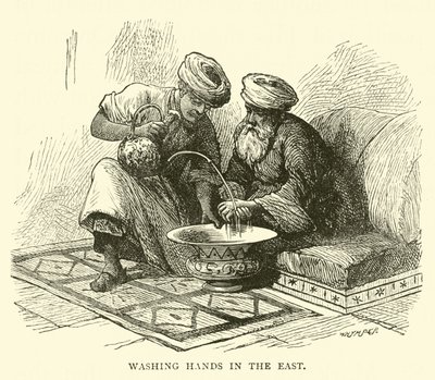 Lavage des mains en Orient - English School