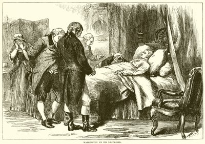Washington sur son lit de mort - English School