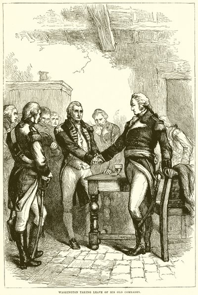 Washington prenant congé de ses vieux camarades - English School