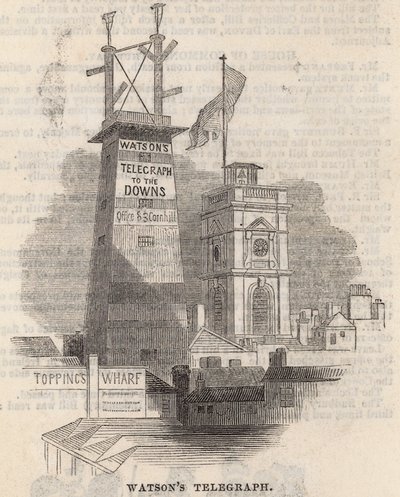 Télégraphe de Watson vers les Downs - English School