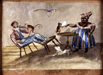 Scène domestique antillaise, c.1835 - English School